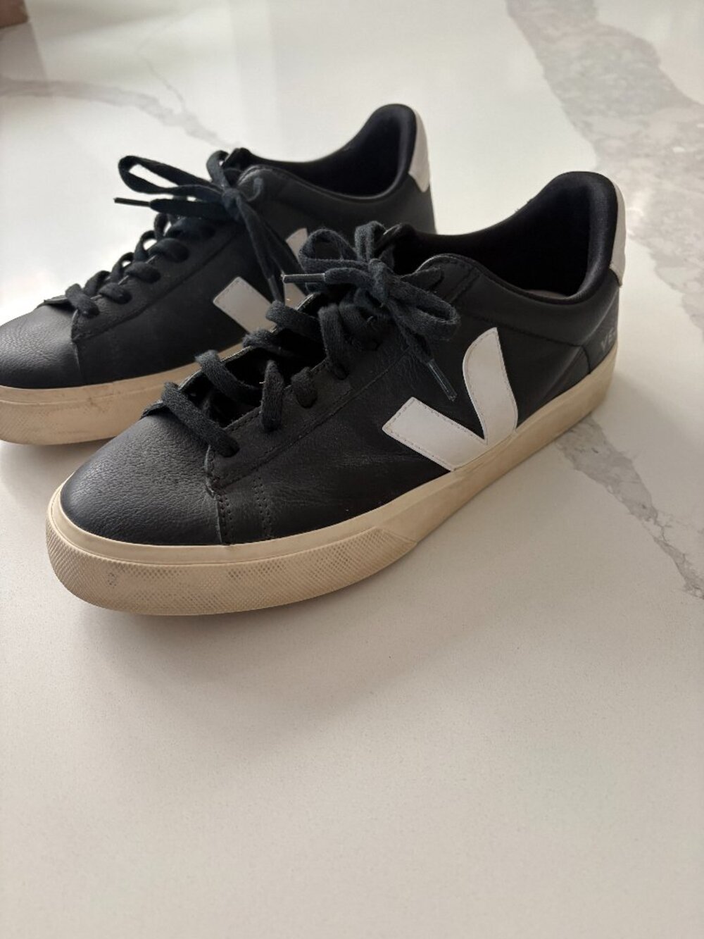 All Three Pairs - Veja Esplar Sneakers White Logo Casual Shoes Size 9.5